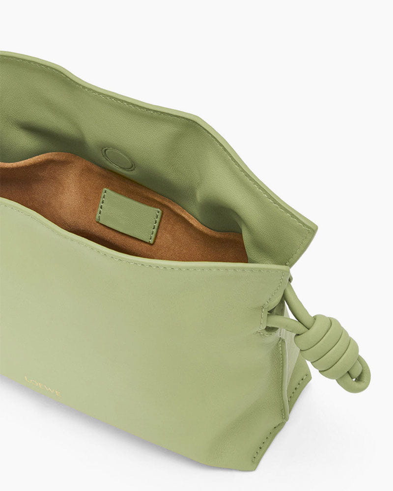 Vespera Mini Calfskin Clutch Light Pear