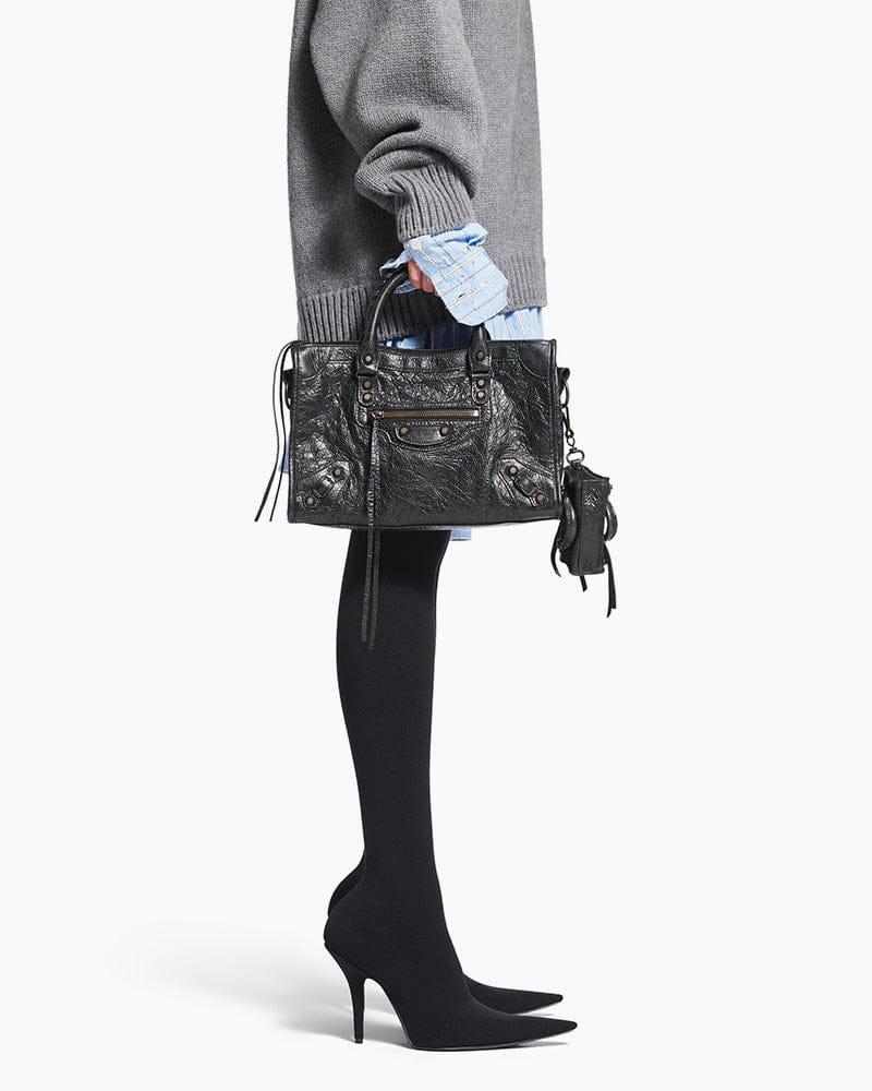 Women's black  LA City Calfskin Bag Small