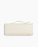 Vespera Leather Top Handle Clutch with Knot Closure