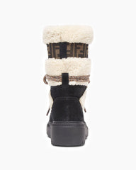 Women's Suede Shearling Ski Boots