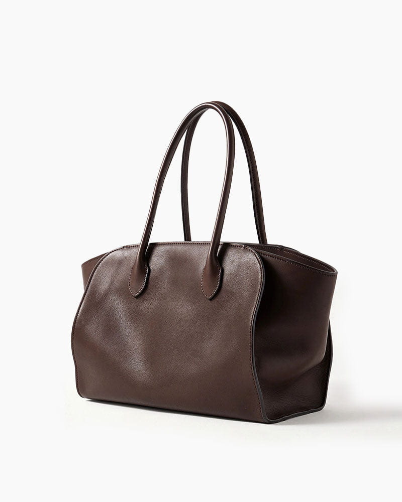 Brown Pure Line Leather Tote Secondary image