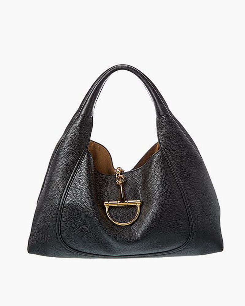 Luxurious Pebbled Leather Shoulder Bag Main image