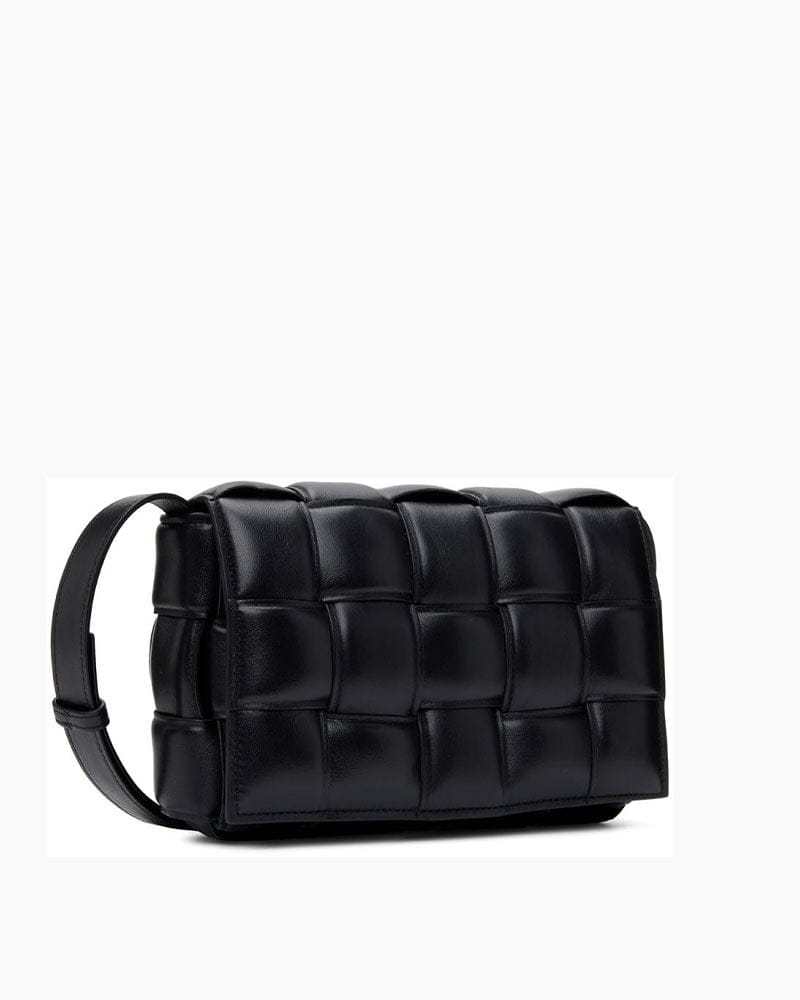 Luxe Weave Puff Shoulder Bag