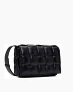 Luxe Weave Puff Shoulder Bag