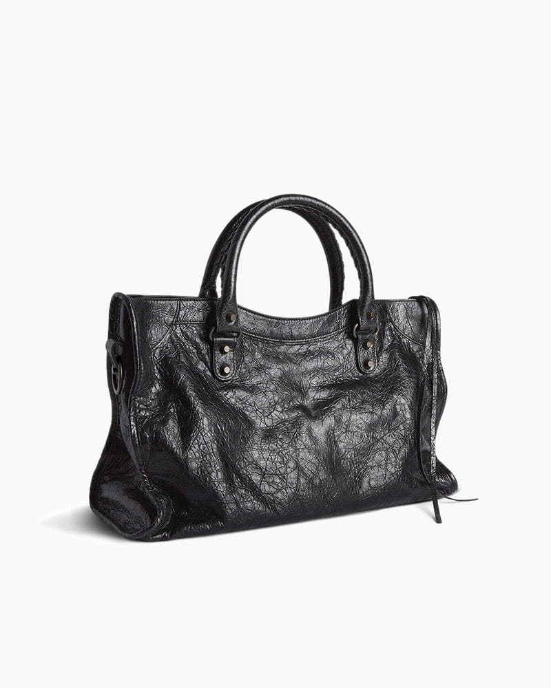 Women's black  LA City Calfskin Bag Small