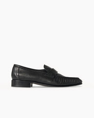 Women Soft Loafer Black in Leather