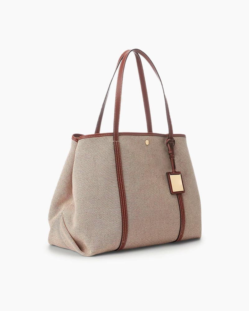 Women's Canvas & Leather Large Emerie Tote Bag