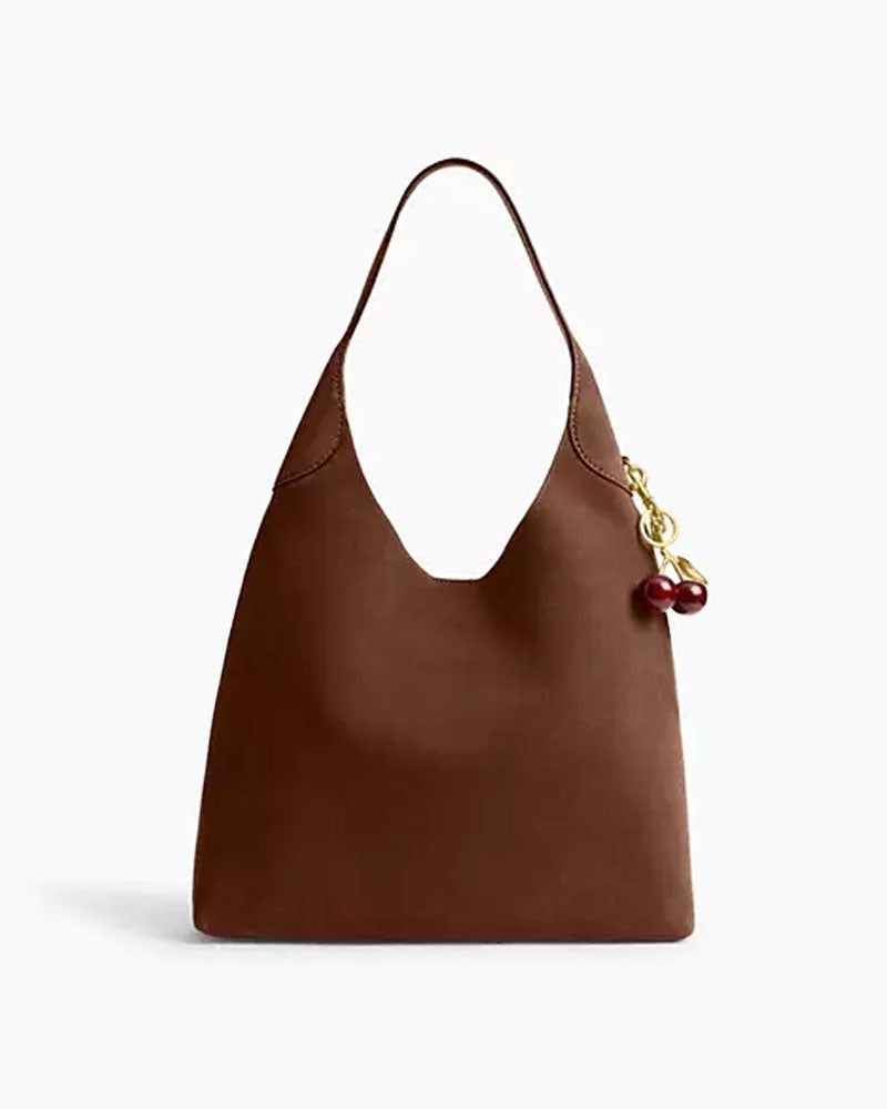Women's Suede Warm Brown Shoulder Bag