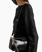 Medium Leather Shoulder Bag – Re-edition 2002