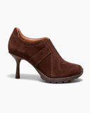 The Retro Amis Suede High Heel Sneakers-Brown