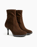 Women’s Urban Athleisure Sock Booties-Coffee