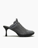 Women’s Grey Sport Chic Mesh High-Heel Sneaker Sandals