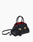 Small Hug Leather Handbag with Top Handle