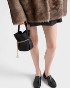 Mini Re-Nylon and Nappa Leather Bucket Bag