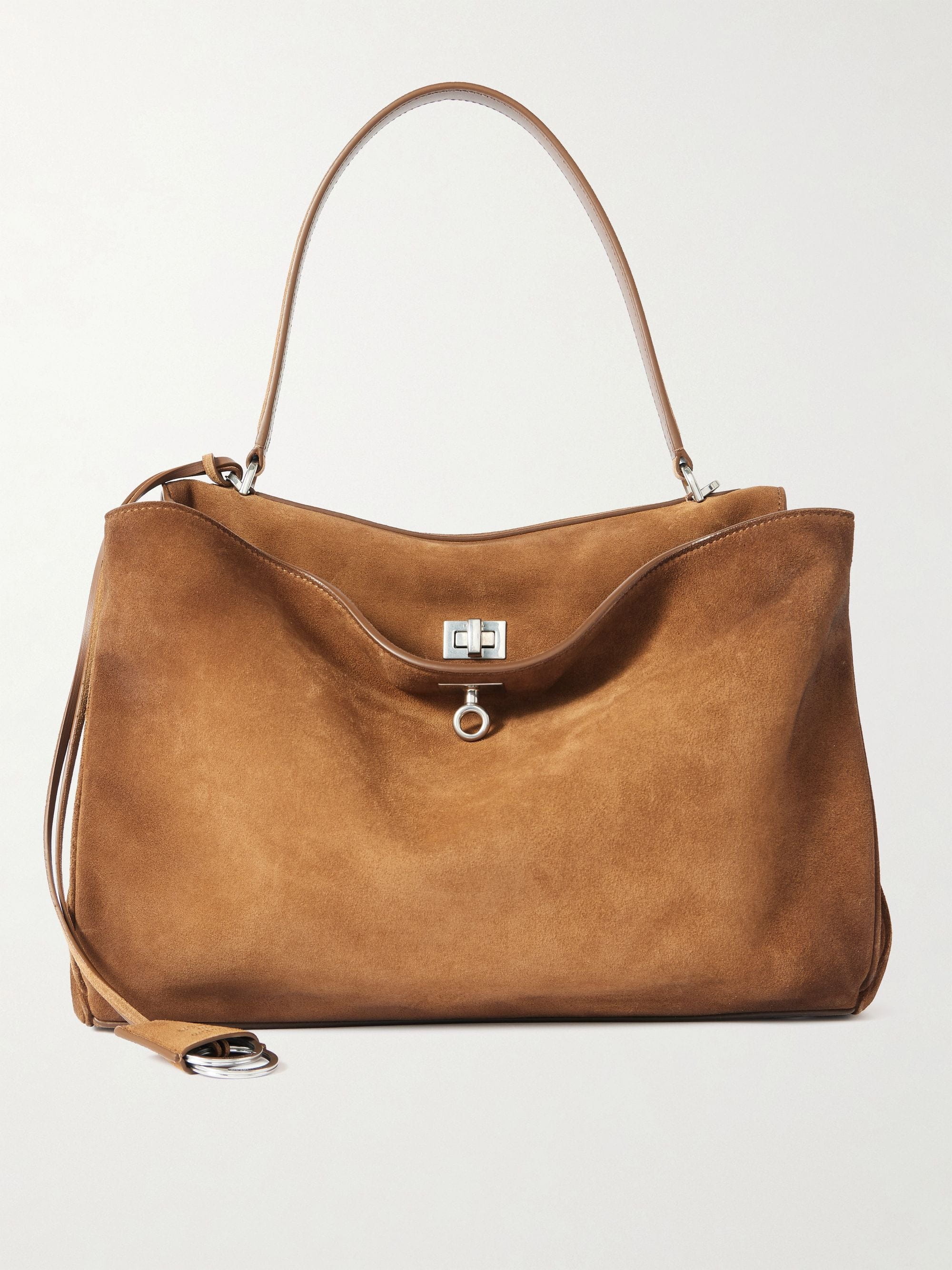 Medium Suede Shoulder Bag