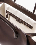 Brown Pure Line Leather Tote