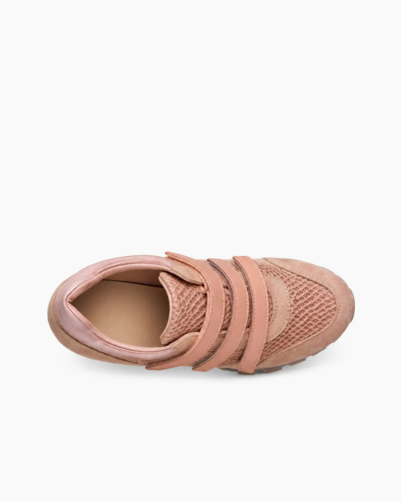 (Pre-sale) Triple-Strap Breathable Mesh High Heel Sneakers