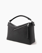 Large Form-Panel Leather Handbag