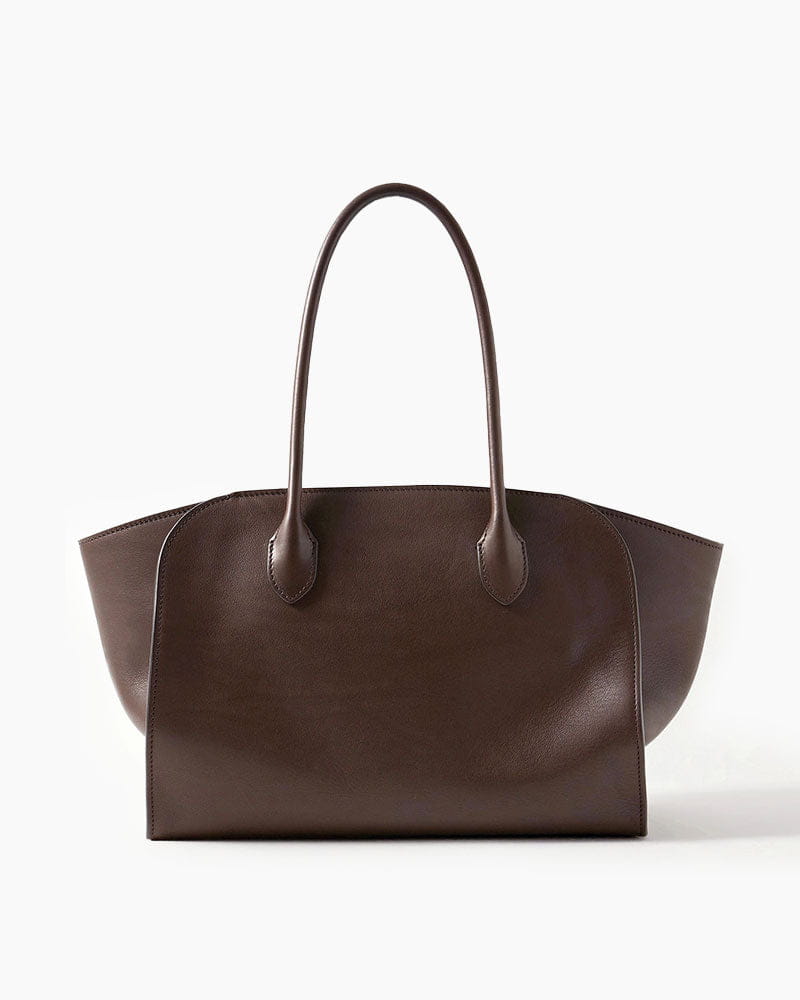 Brown Pure Line Leather Tote Main image
