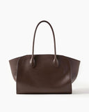 Brown Pure Line Leather Tote