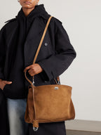 Medium Suede Shoulder Bag