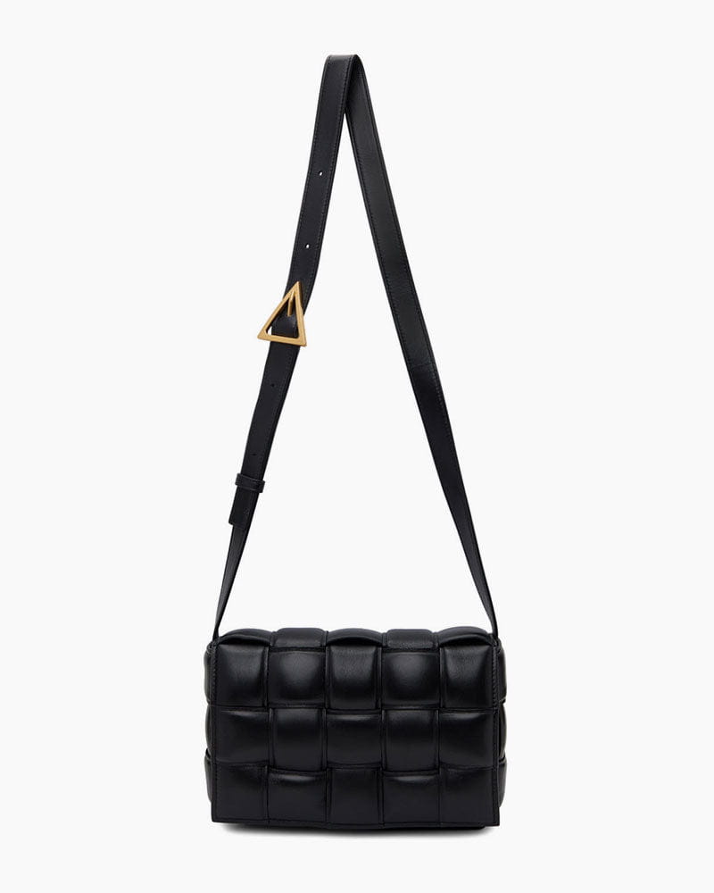 Luxe Weave Puff Shoulder Bag