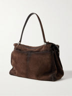 Medium Suede Shoulder Bag
