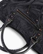 Women's black LA City Calfskin Bag Medium