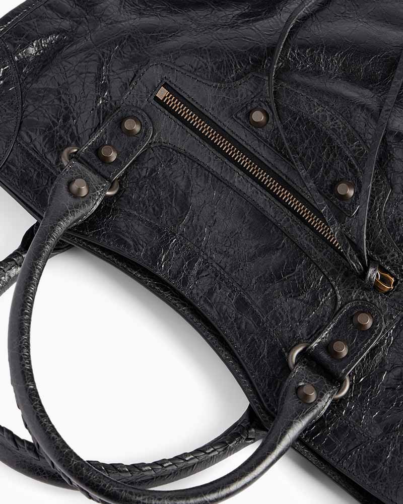 Women's black  LA City Calfskin Bag Small