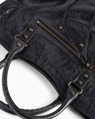 Women's black  LA City Calfskin Bag Small