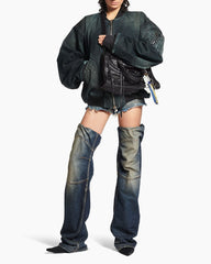 Women's black LA City Calfskin Bag Medium