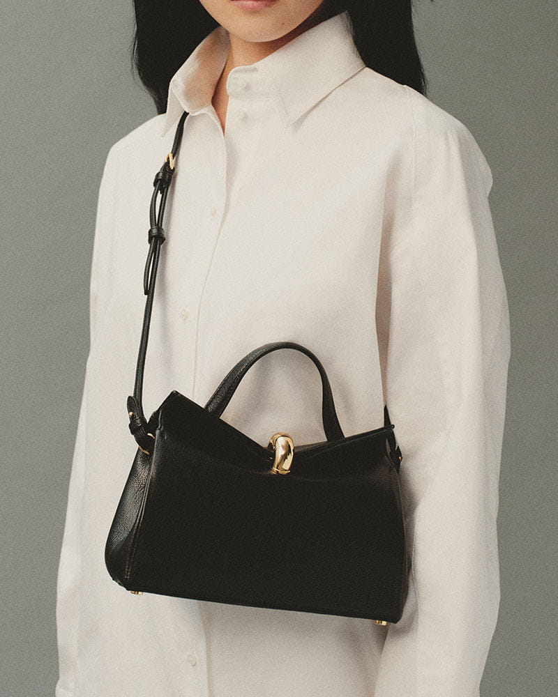 Small Leather Valerie Tote Bag