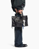 Women's black LA City Calfskin Bag Medium
