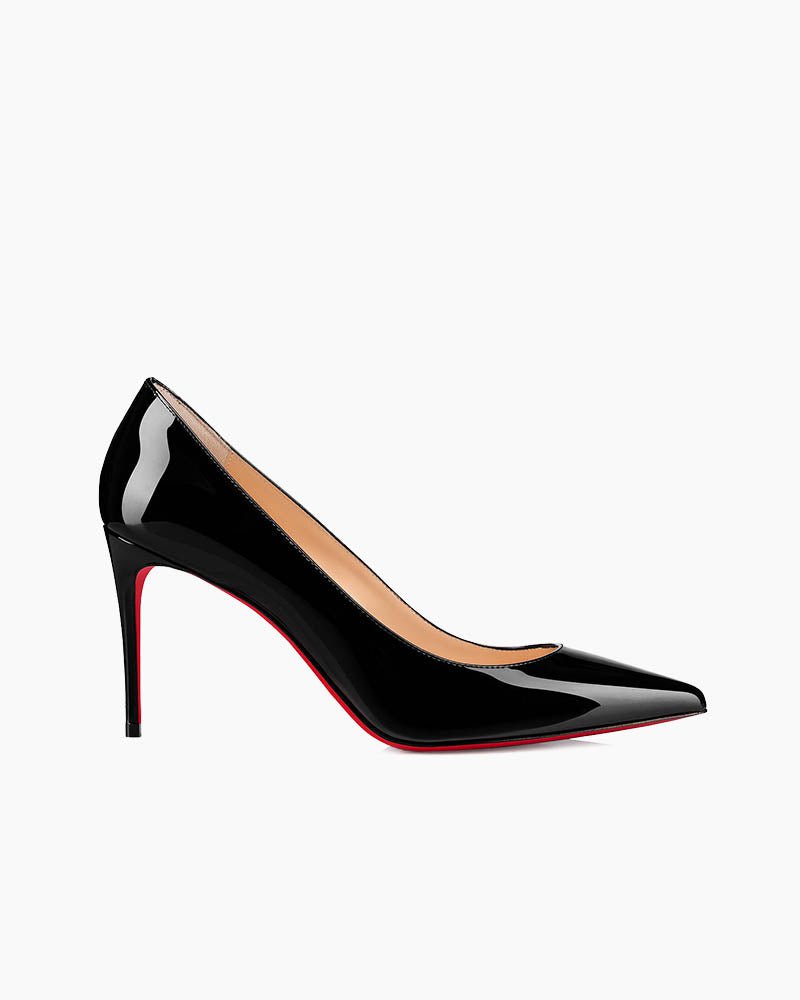 Kate Series - 80 mm Pumps - Luxurious Red Bottom Black Patent Leather Stiletto Heels Main image