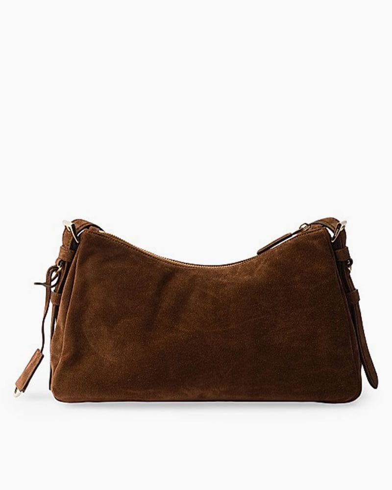 P-Style Medium Suede Shoulder Bag Secondary image