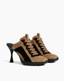Women’s Sport-Chic Elevate High-Heel Sneaker Sandals-Brown
