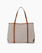 Women's Canvas & Leather Large Emerie Tote Bag
