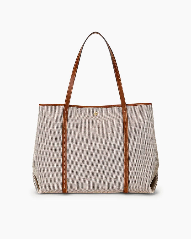 Women's Canvas & Leather Large Emerie Tote Bag