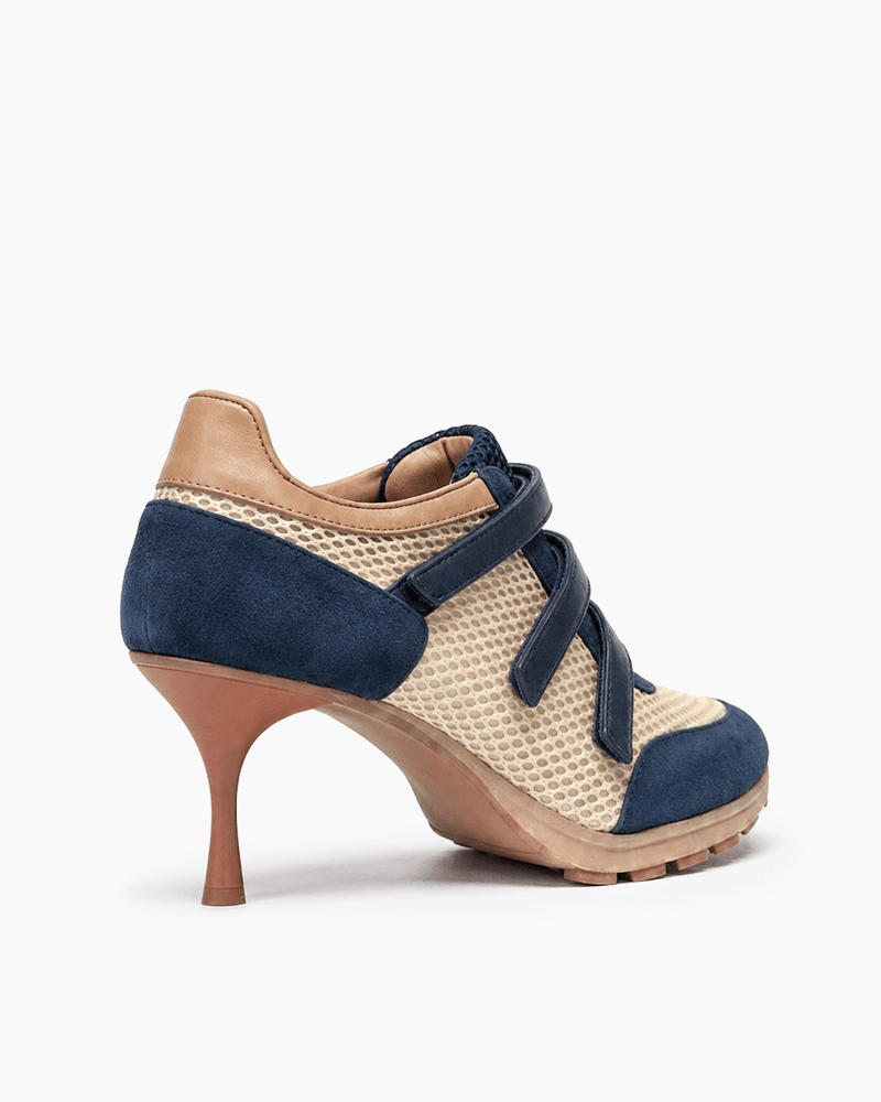 (Pre-sale) Triple-Strap Breathable Mesh High Heel Sneakers