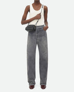 Women's Concert Pouch Intrecciato Leather Shoulder Bag