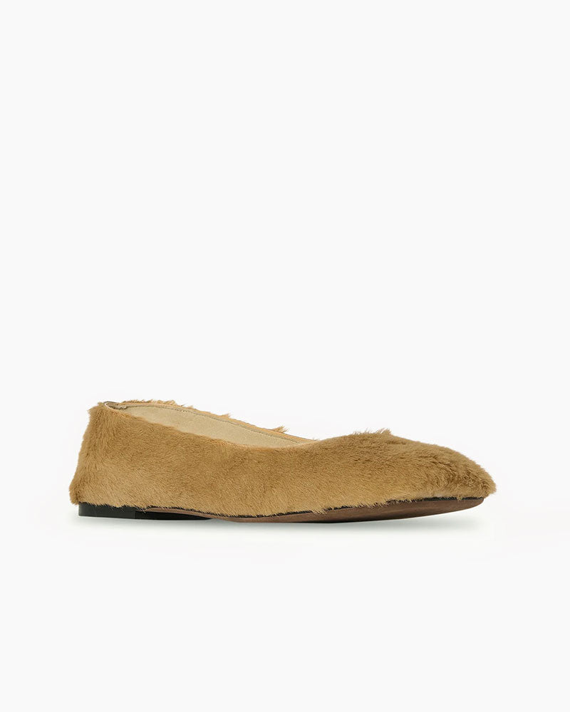 Square Ballet Flat in Pony