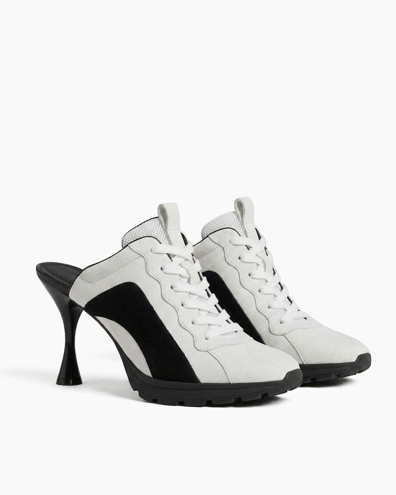 Women’s Sport-Chic Elevate High-Heel Sneaker Sandals-White
