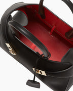 Small Hug Leather Handbag with Top Handle