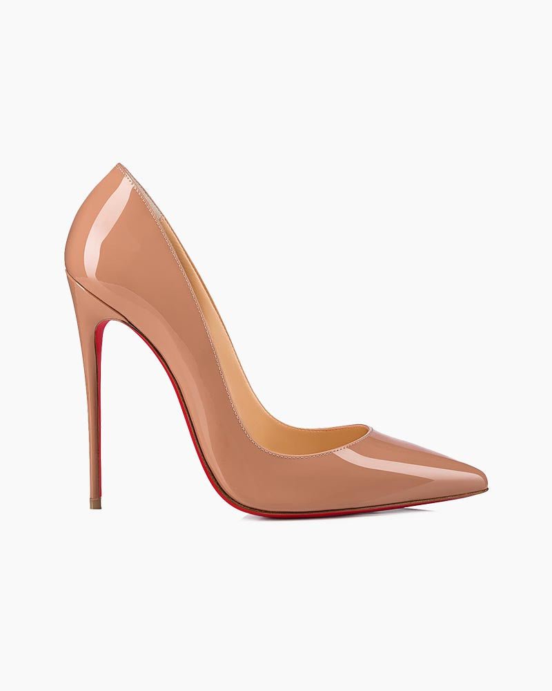 Kate Series - 120mm Pumps - Elegant Red-Bottom Patent Leather Stiletto Heels