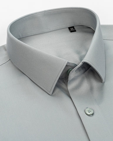 Business Formal Short-sleeved Shirt In 200s Cotton