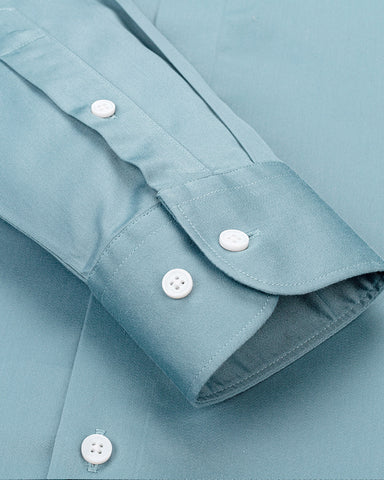 Satin Plain Business Long Sleeve Shirt In 200s Cotton