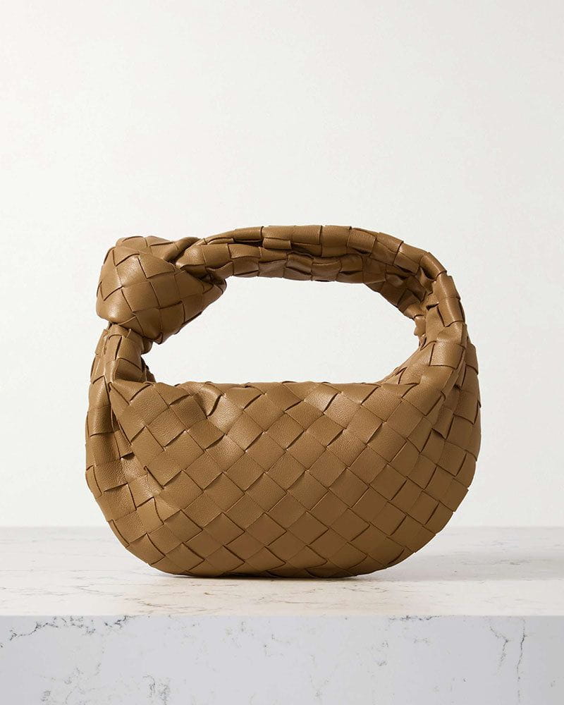 Mini Knotted Intrecciato Leather Tote