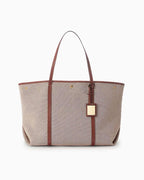 Women's Canvas & Leather Large Emerie Tote Bag