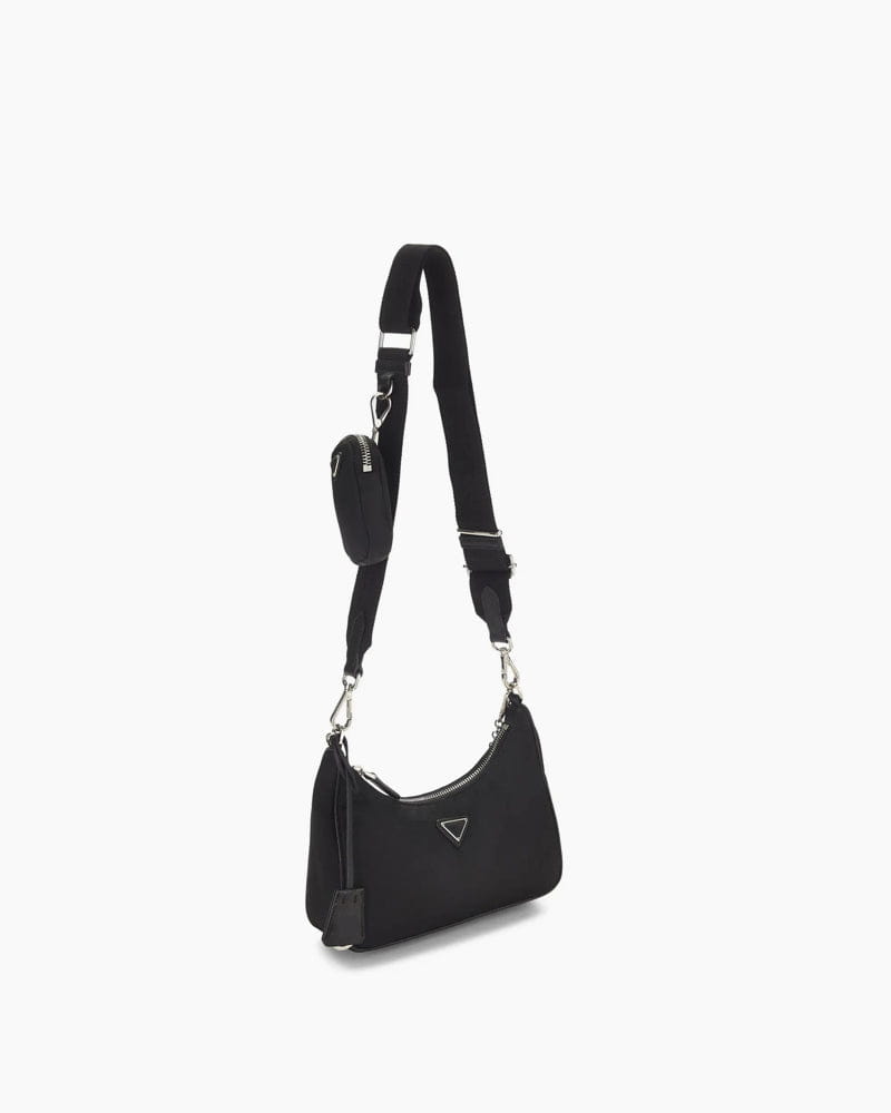 Re-edition 2005 Tessuto Hobo Bag in Black Secondary image
