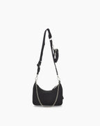 Re-edition 2005 Tessuto Hobo Bag in Black